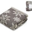 Плед Snowflake новогодний