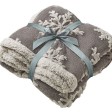 Плед Snowflake новогодний