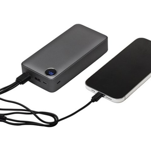 Внешний аккумулятор «Mild Pro» c быстрой зарядкой QC/PD, 20 000 mAh, серый (Р)