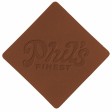 ПАТЧ РОМБ nubuk (коричневый ) 7,6 х 7,6 см