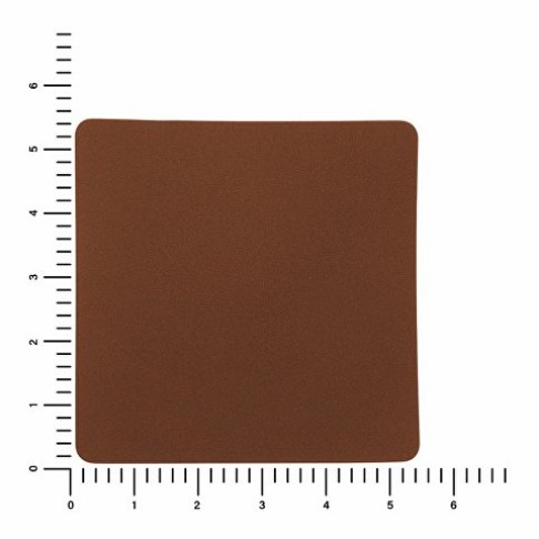 ПАТЧ КВАДРАТ nubuk (коричневый ) 5,5 х 5,5 см