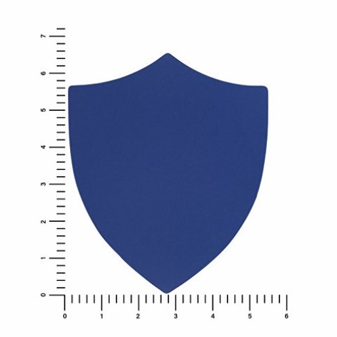 ПАТЧ ЩИТ soft-touch (синий) 6,6 х 5,5 см