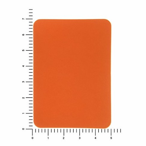 ПАТЧ ПРЯМОУГОЛНЫЙ soft-touch (оранжевый ) 5,0 х 7,0 см