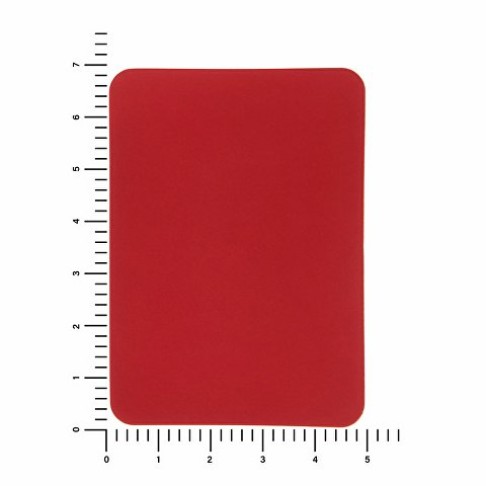 ПАТЧ ПРЯМОУГОЛНЫЙ soft-touch (красный) 5,0 х 7,0 см