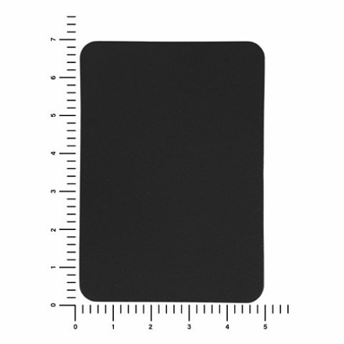ПАТЧ ПРЯМОУГОЛНЫЙ nubuk (чёрный) 5,0 х 7,0 см