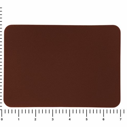 ПАТЧ ПРЯМОУГОЛНЫЙ nubuk (коричневый ) 5,0 х 7,0 см