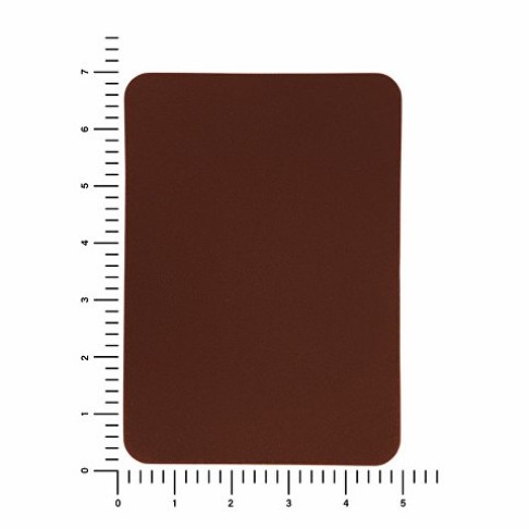 ПАТЧ ПРЯМОУГОЛНЫЙ nubuk (коричневый ) 5,0 х 7,0 см