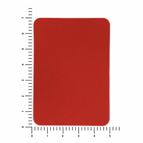 ПАТЧ ПРЯМОУГОЛНЫЙ nubuk (красный) 5,0 х 7,0 см