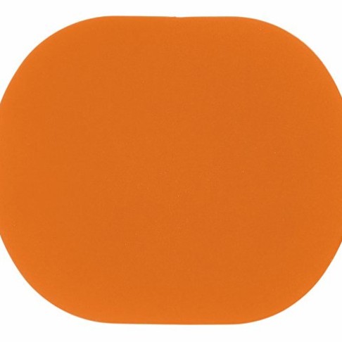 ПАТЧ ОВАЛ soft-touch (оранжевый ) 6,0 х 5,0 см