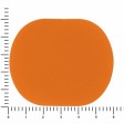 ПАТЧ ОВАЛ soft-touch (оранжевый ) 6,0 х 5,0 см