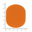 ПАТЧ ОВАЛ soft-touch (оранжевый ) 6,0 х 5,0 см
