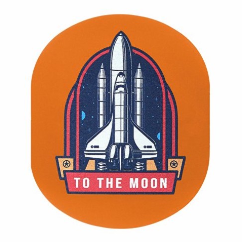 ПАТЧ ОВАЛ soft-touch (оранжевый ) 6,0 х 5,0 см