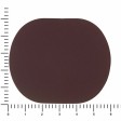 ПАТЧ ОВАЛ soft-touch (коричневый ) 6,0 х 5,0 см