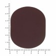 ПАТЧ ОВАЛ soft-touch (коричневый ) 6,0 х 5,0 см