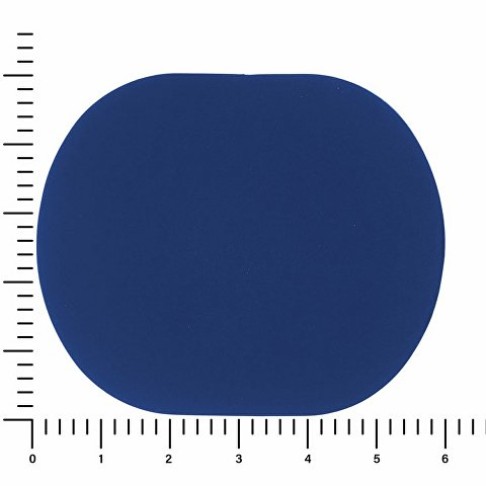 ПАТЧ ОВАЛ soft-touch (синий) 6,0 х 5,0 см