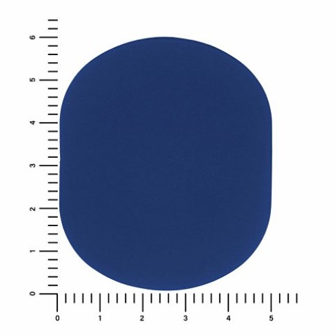 ПАТЧ ОВАЛ soft-touch (синий) 6,0 х 5,0 см
