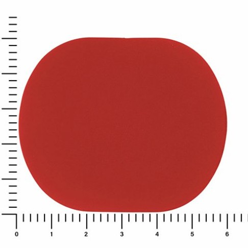 ПАТЧ ОВАЛ soft-touch (красный) 6,0 х 5,0 см