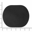 ПАТЧ ОВАЛ nubuk (чёрный) 6,0 х 5,0 см