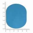 ПАТЧ ОВАЛ nubuk (голубой) 6,0 х 5,0 см