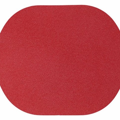 ПАТЧ ОВАЛ nubuk (красный) 6,0 х 5,0 см