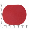 ПАТЧ ОВАЛ nubuk (красный) 6,0 х 5,0 см