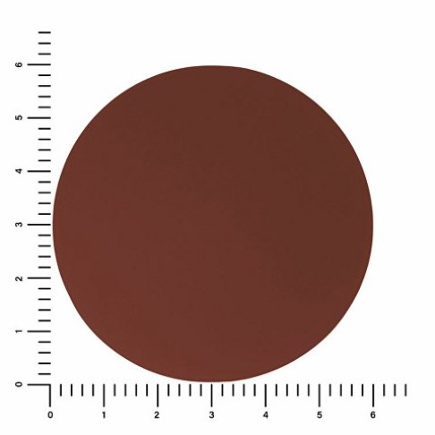 ПАТЧ КРУГ soft-touch (коричневый ) 6,0 х 6,0 см