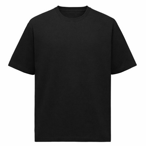 Футболка Kyoto из джерси 180 г/м2 с пич отделкой, унисекс, черный