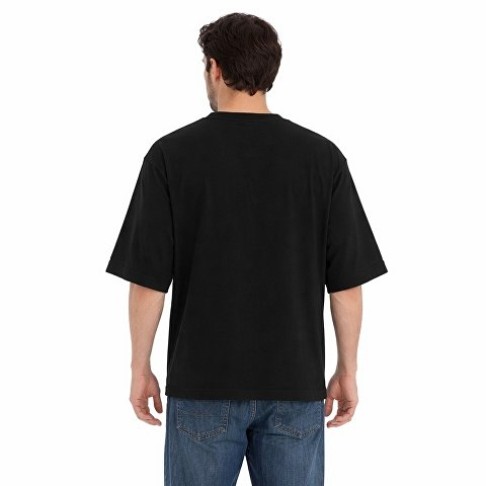 Футболка Kyoto из джерси 180 г/м2 с пич отделкой, унисекс, черный