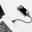 Внешний SSD диск с подсветкой гравировки  «Слэш», 256 ГБ