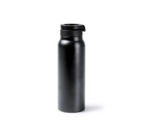 Термобутылка HEYDUD с двойными стенками и корпусом из переработанной нержавеющей стали, черный