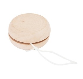 Деревянное йо-йо ROSKO с белым шнуром длиной 75 см, натуральный