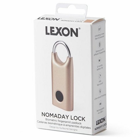 Замок с сенсором Noma Lock, темно-серый Замок с сенсором Noma Lock, темно-серый