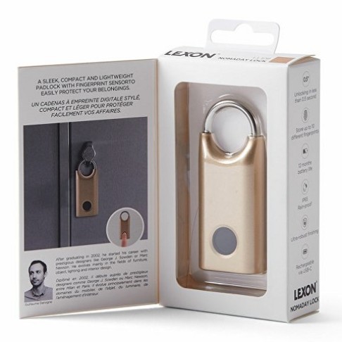 Замок с сенсором Noma Lock, темно-синий