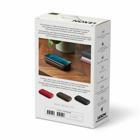 Внешний аккумулятор с беспроводной колонкой Powersound, черный