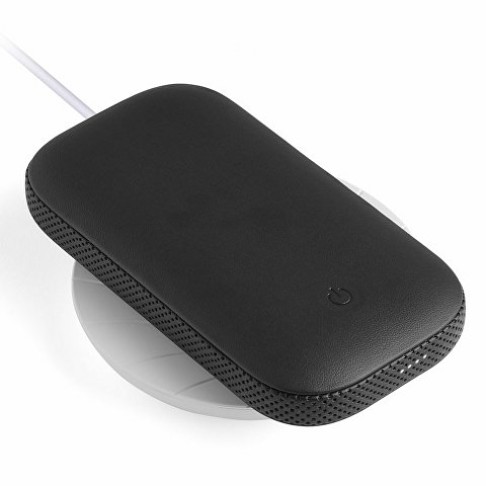 Внешний аккумулятор с беспроводной колонкой Powersound, черный