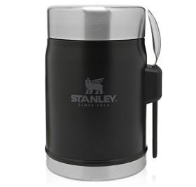 Банка для еды объемом 400 мл с ложкой-вилкой Stanley Legendary - черный матовый Банка для еды объемом 400 мл с ложкой-вилкой Stanley Legendary - черный матовый