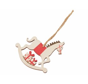 Елочная подвеска - лошадка (печать с 2 сторон)