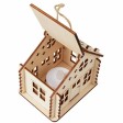 Подвеска с подсветкой домик (с мерцающей свечкой)