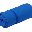 Легкое полотенце Gulpi  из микрофибры RPET с ремешком для складывания, 70*120 см, королевский синий