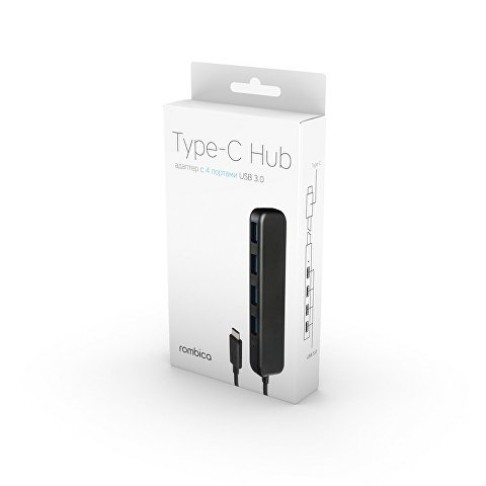 Rombica Type-C Hub, черный (Р)