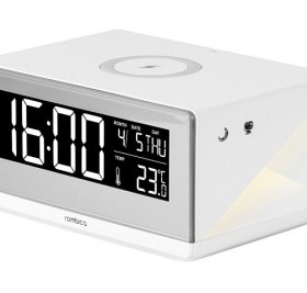 Часы с беспроводным зарядным устройством Rombica Timebox 2, белый (Р)