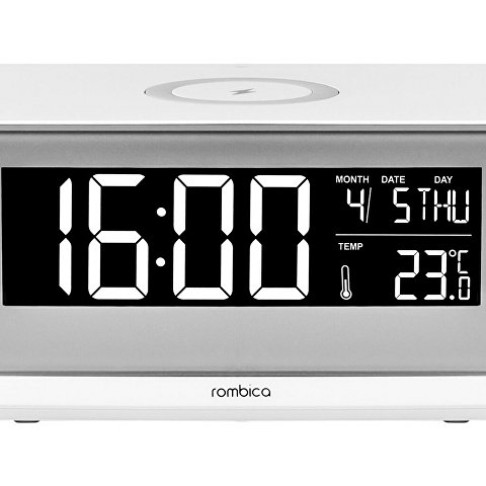 Часы с беспроводным зарядным устройством Rombica Timebox 2, белый (Р)