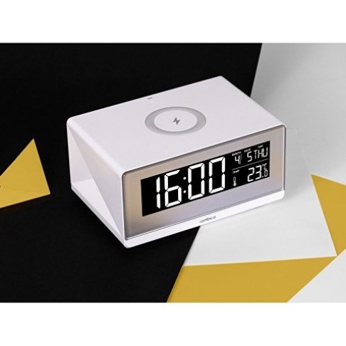 Часы с беспроводным зарядным устройством Rombica Timebox 2, белый (Р)
