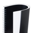 Блокнот на пружине в пластиковой обложке А5, черный