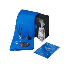 Подарочный набор с пледом, свечой и диффузором, синий