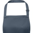 Фартук Andrea плотностью 240 г/м² с регулируемой завязкой на шее - Hale Blue