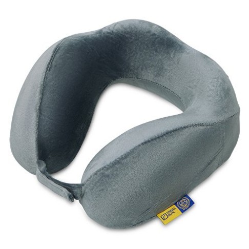 Подушка для путешествий с эффектом памяти Travel Blue Tranquility Pillow, увеличенная (212), цвет серый