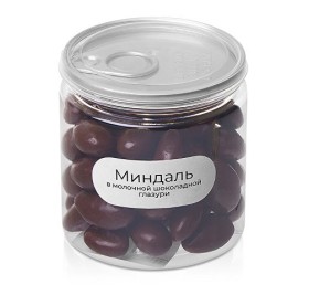 Миндаль в молочной шоколадной глазури, 140 гр