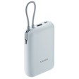 Внешний аккумулятор со встроенным кабелем Mi Power Bank 10000mAh (Integrated Cable) Ice Blue GL