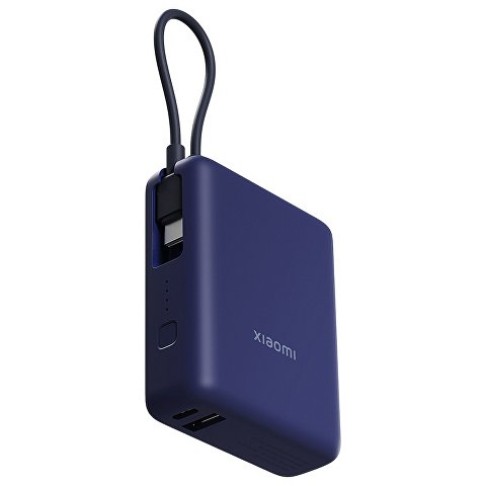 Внешний аккумулятор со встроенным кабелем Xiaomi 33W Power Bank 10000mAh (Integrated Cable) Ice Blue